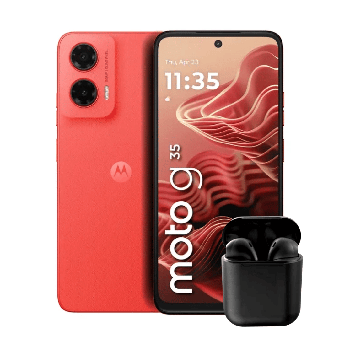 MOTO G35 256GB 4GB RAM + AUDÍFONOS INALÁMBRICOS INPODS