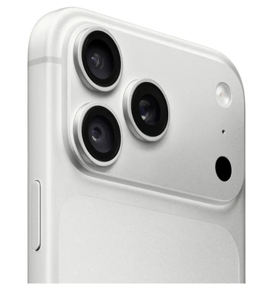 Primer plano del módulo de tres cámaras del iPhone 18 Pro Max 256 GB plata