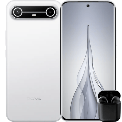 TECNO POVA SLIM 5G 256 GB | 8 GB RAM + 8 EXTENDIBLES |  + AUDÍFONOS INALÁMBRICOS INPODS