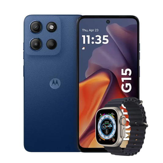 MOTOROLA G15 512GB 4GB RAM + RELOJ SMART WATCH