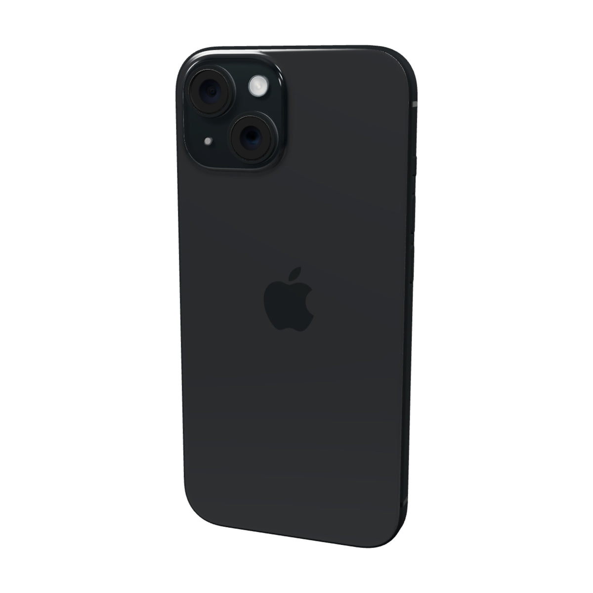 iPhone 15 128GB · Negro · vista 3D trasera
