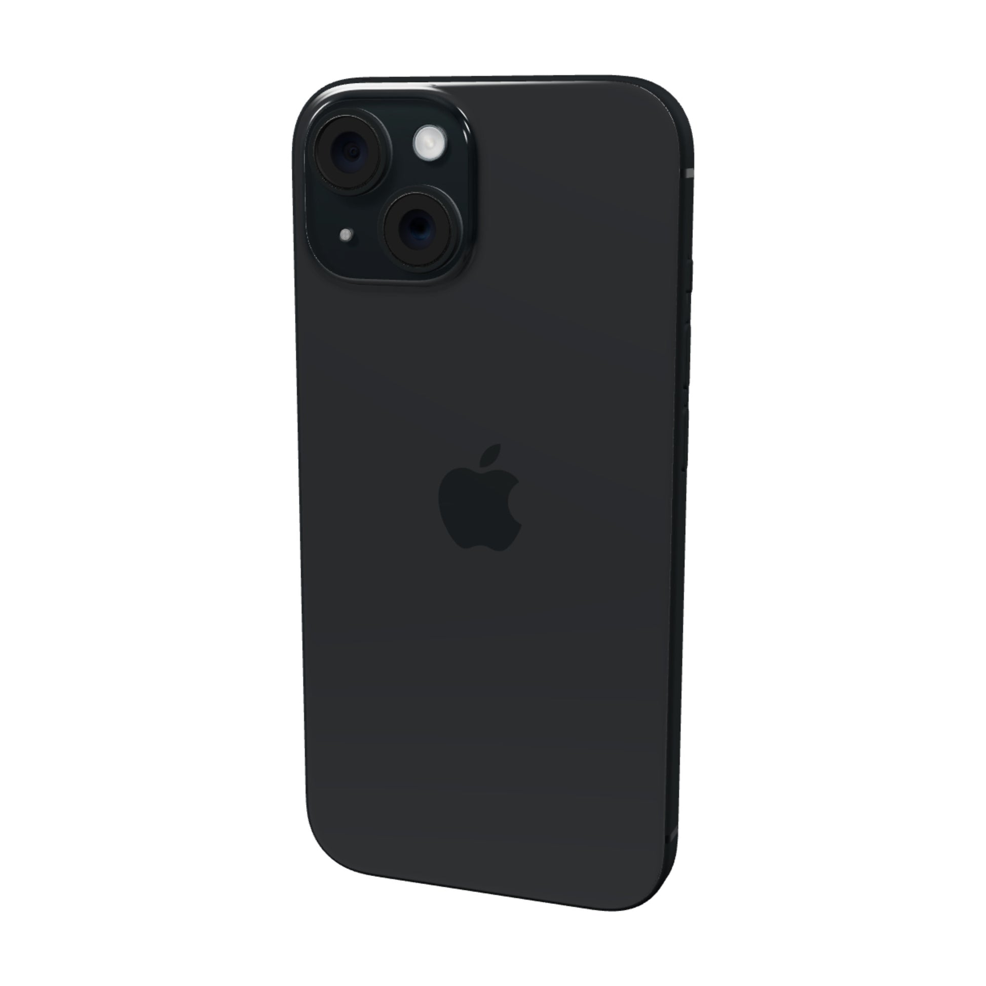 iPhone 15 128GB · Negro · vista 3D trasera