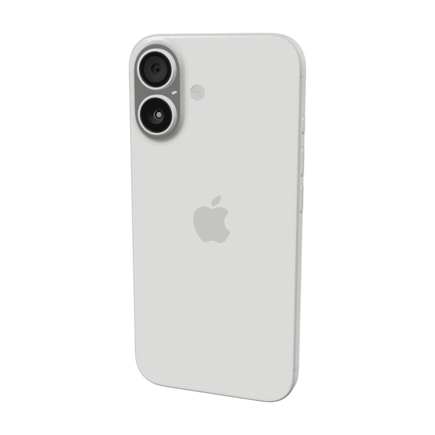 iPhone 16 128GB · Blanco · vista 3D trasera