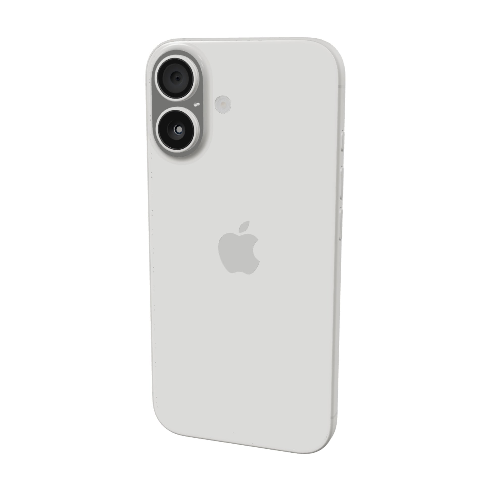 iPhone 16 128GB · Blanco · vista 3D trasera