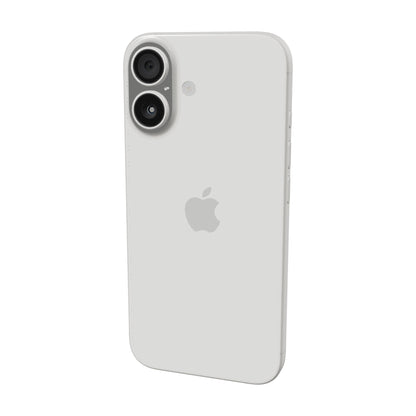 iPhone 16 128GB · Blanco · vista 3D trasera