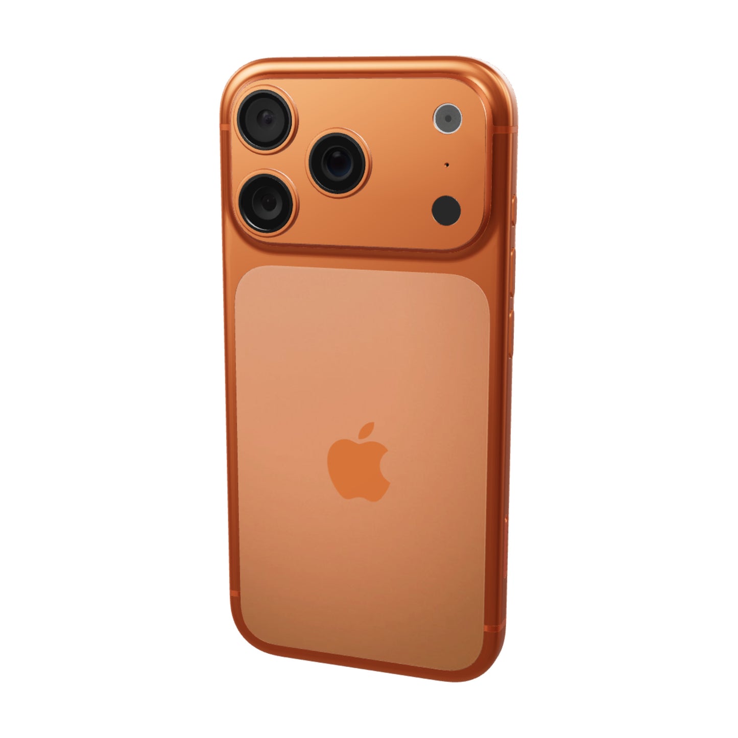 IPHONE 17 PRO 512GB · NARANJA COSMICO · vista 3D trasera