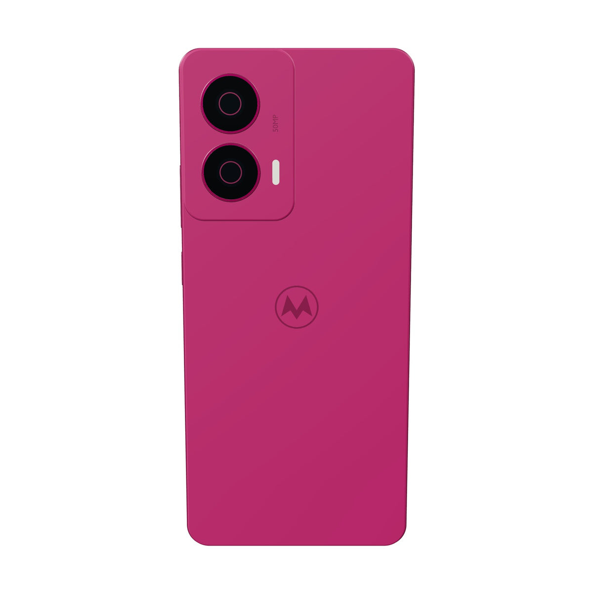 Motorola Edge 50 Fusion 256GB fucsia, vista trasera con la cámara