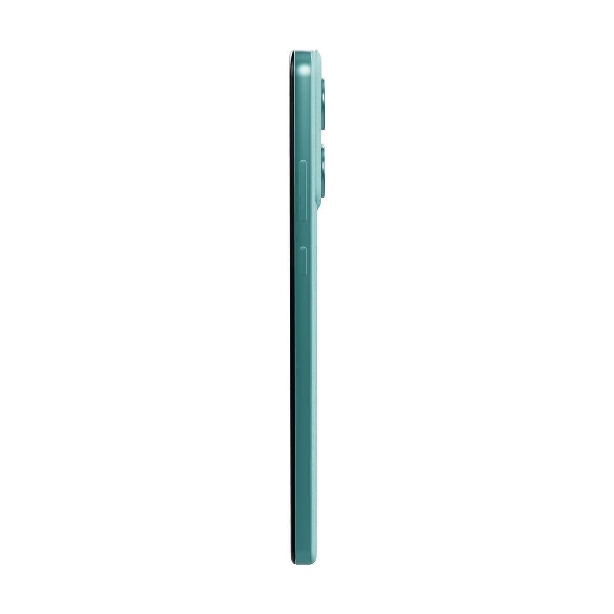Motorola Edge 60 Fusion 256GB verde, vista de canto mostrando el grosor