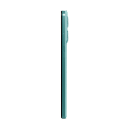 Motorola Edge 60 Fusion 256GB verde, vista de canto mostrando el grosor