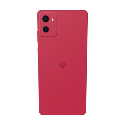 Motorola G05 256GB rojo, vista trasera con la cámara