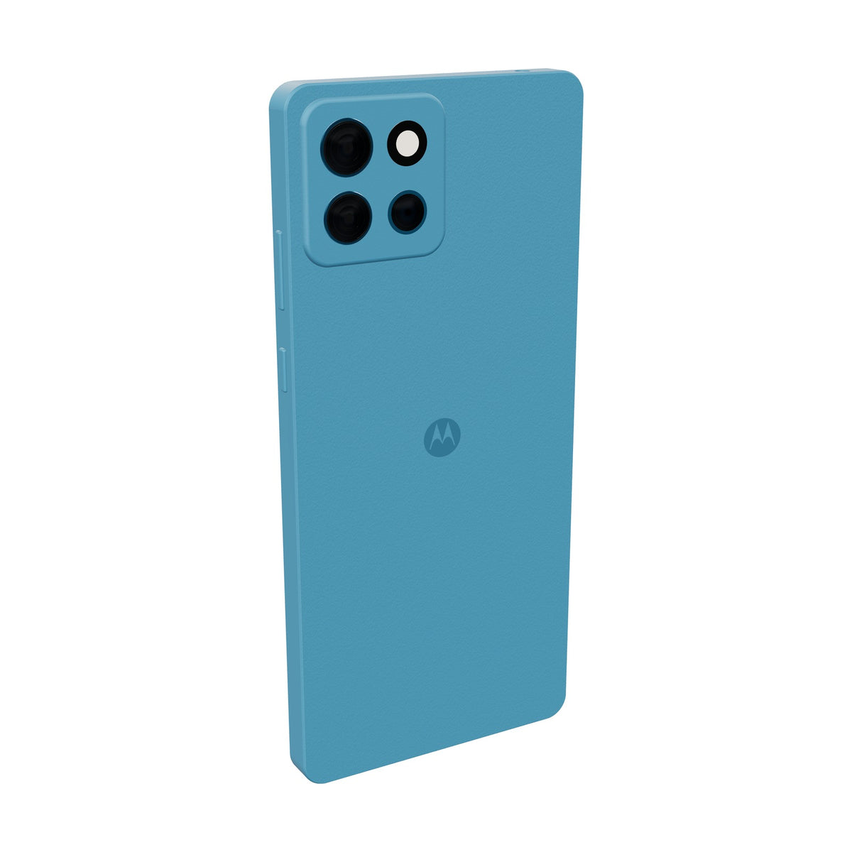 Motorola G17 Power 256GB azul, vista en ángulo de tres cuartos
