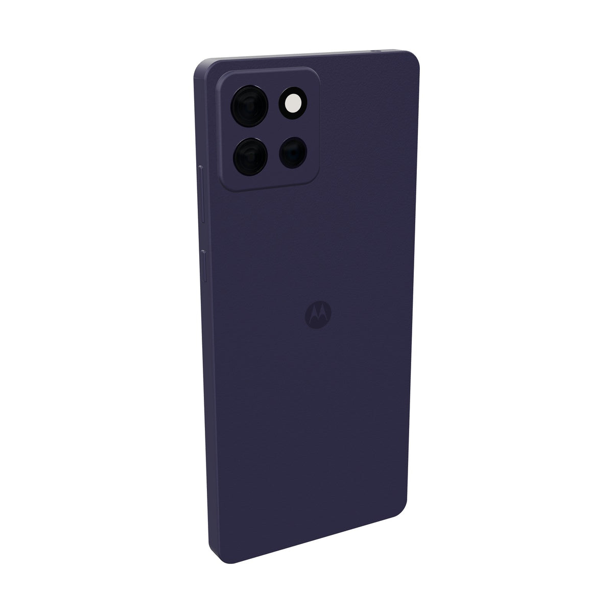 Motorola G17 Power 256GB morado, vista en ángulo de tres cuartos