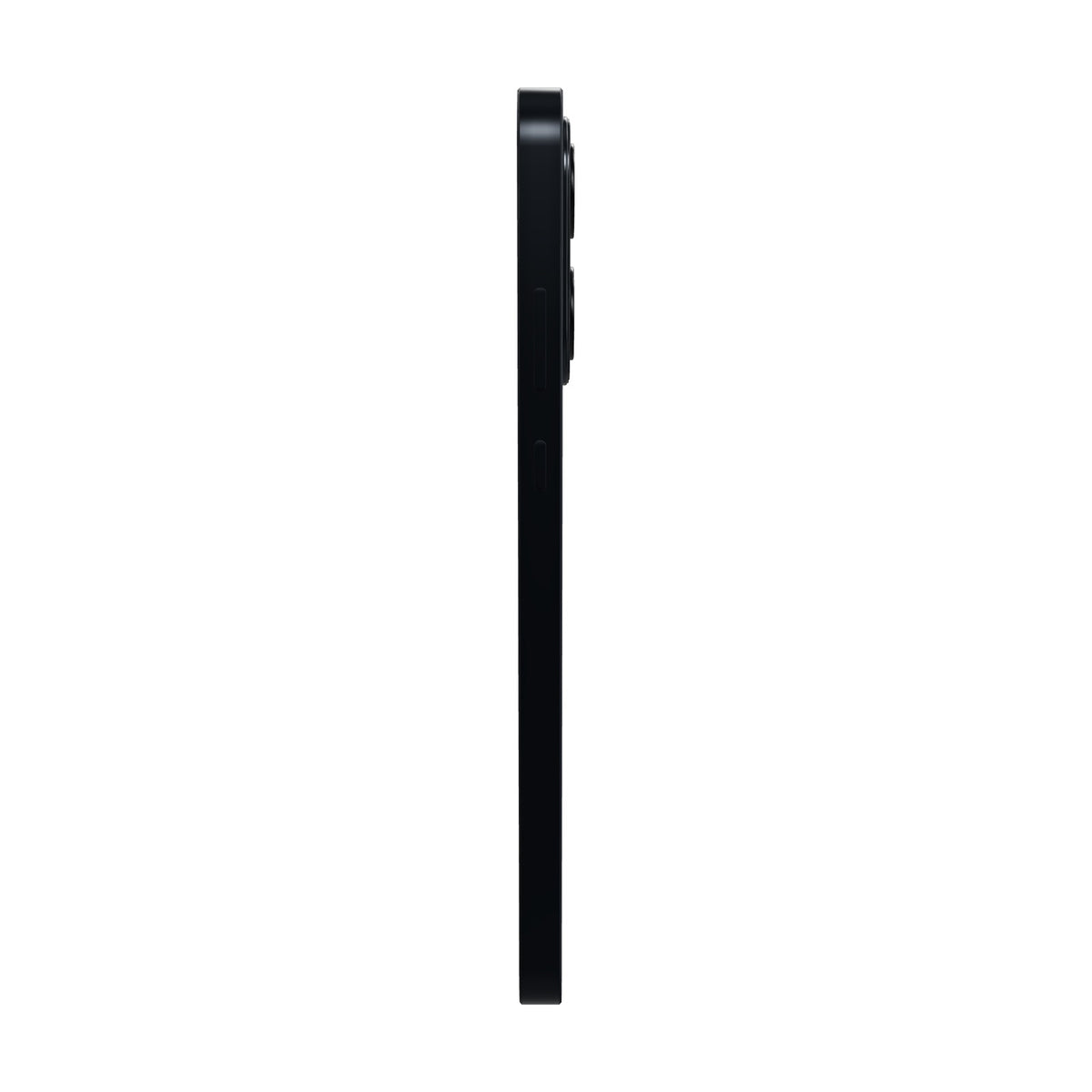 Xiaomi POCO C85 256GB negro, vista de canto mostrando el grosor