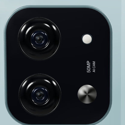 Xiaomi POCO C85 256GB verde, primer plano de la isla de cámaras