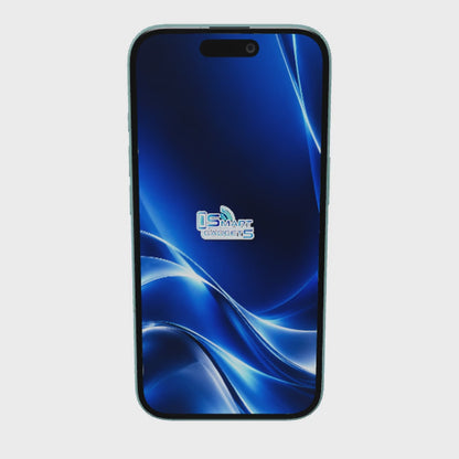 iPhone 16 128GB · Verde Azulado · giro 360° en 3D
