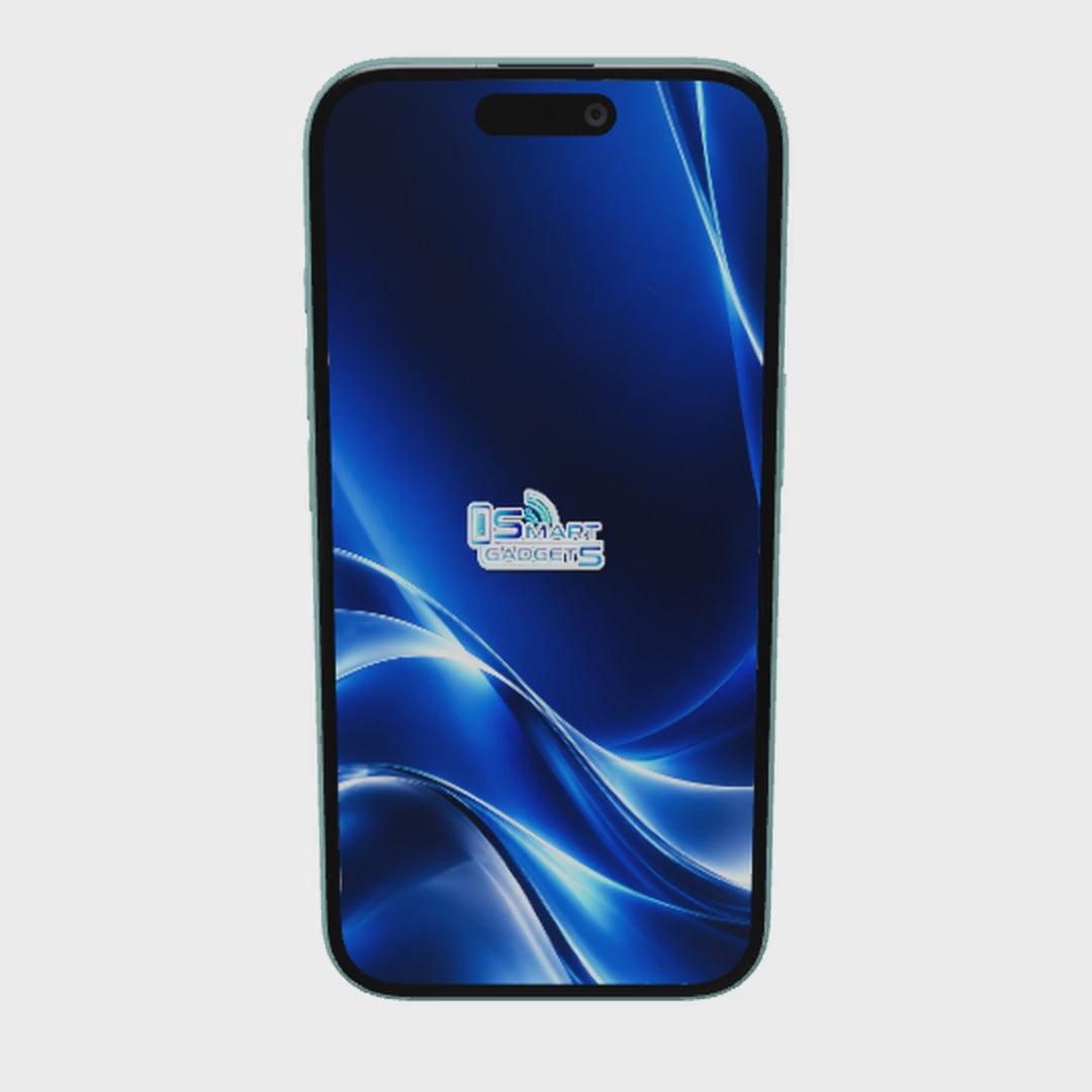 iPhone 16 128GB · Verde Azulado · giro 360° en 3D