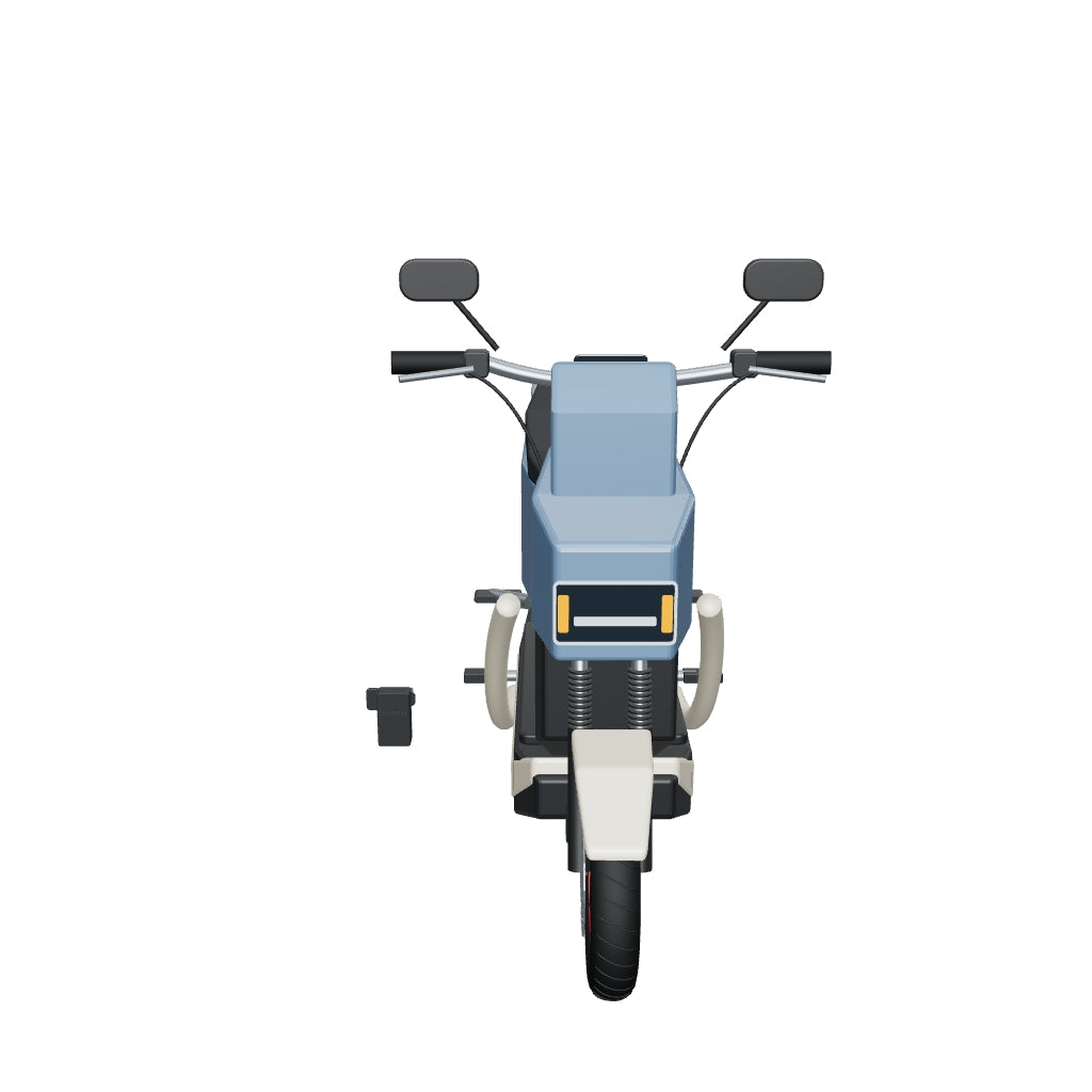 3D · GRIS/AZUL · MOTO ELECTRICA EVOBIKE ÁGUILA PRO MAX