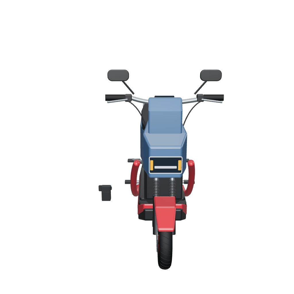 3D · ROJO/AZUL · MOTO ELECTRICA EVOBIKE ÁGUILA PRO MAX