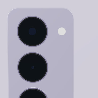 Xiaomi Redmi 15 128GB morado, primer plano de la isla de cámaras