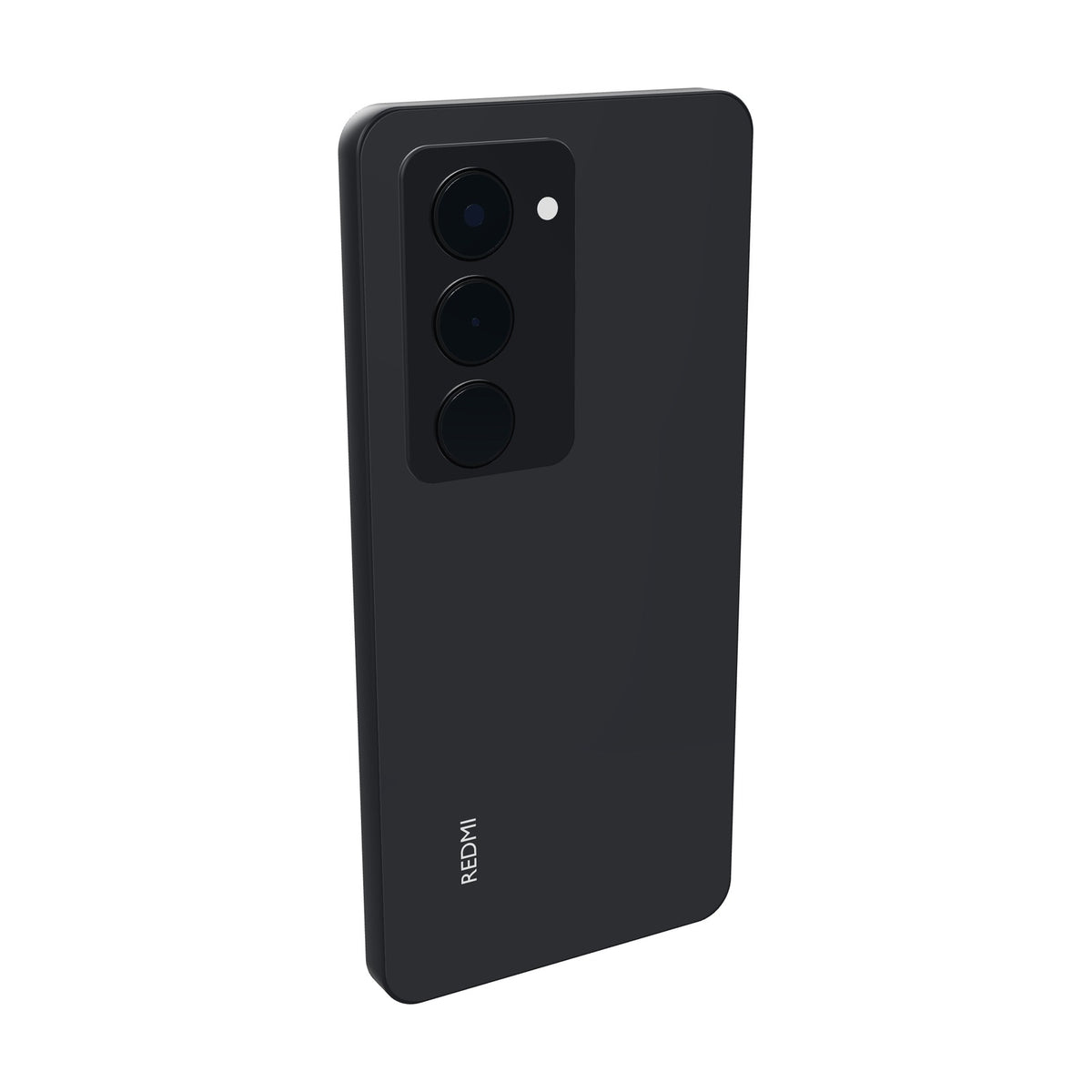 Xiaomi Redmi 15 128GB negro, vista en ángulo de tres cuartos