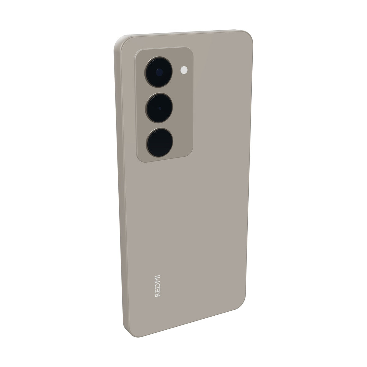 Xiaomi Redmi 15 128GB plata, vista en ángulo de tres cuartos