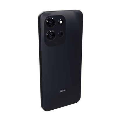 Xiaomi Redmi 17 128GB negro, vista en ángulo de tres cuartos