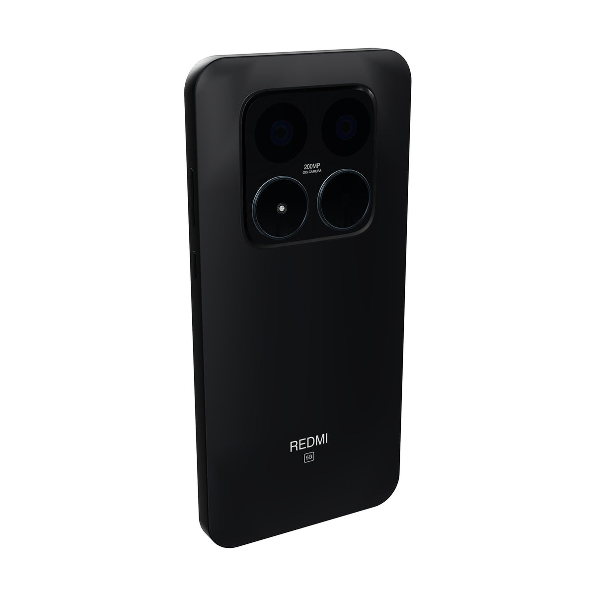 Xiaomi Redmi Note 15 Pro 5G 256GB negro, vista en ángulo de tres cuartos