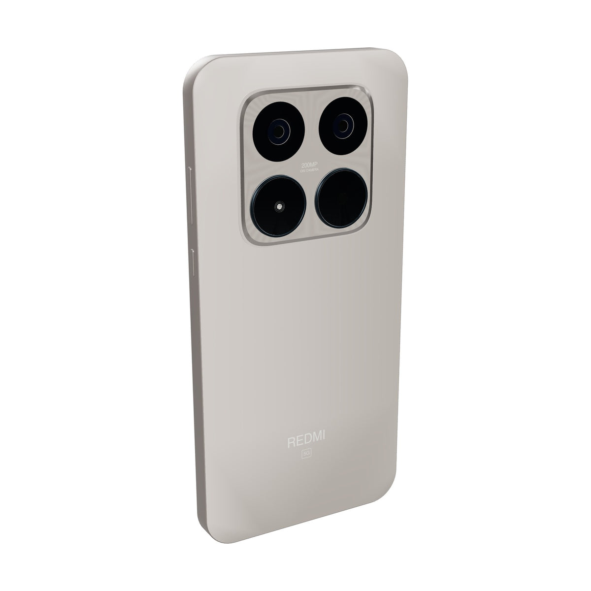 Xiaomi Redmi Note 15 Pro 5G 256GB titanio, vista en ángulo de tres cuartos
