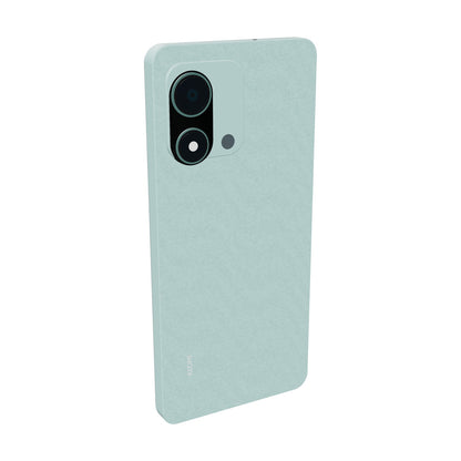 Xiaomi Redmi Note 17 4G 256GB verde azulado, vista en ángulo de tres cuartos