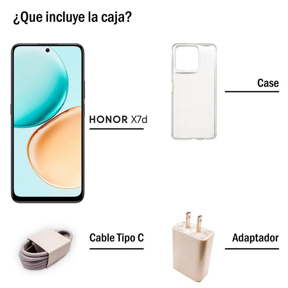 HONOR X7D 256GB 8GB RAM Negro