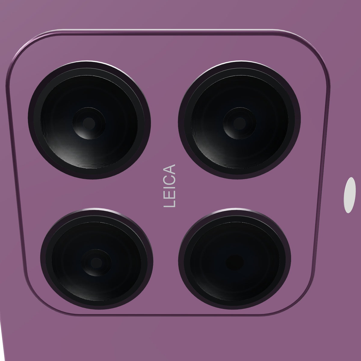 Xiaomi 17T Pro 512GB violeta, primer plano de la isla de cámaras
