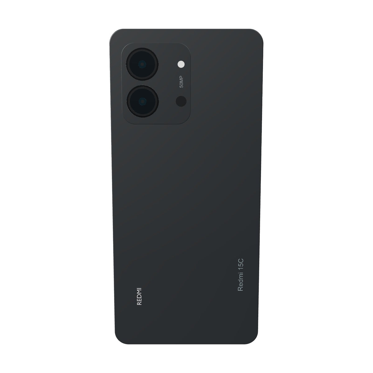 Xiaomi Redmi 15C 128GB negro, vista trasera con la cámara