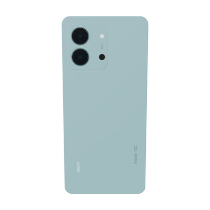 Xiaomi Redmi 15C 256GB 4GB RAM verde, vista trasera con la cámara