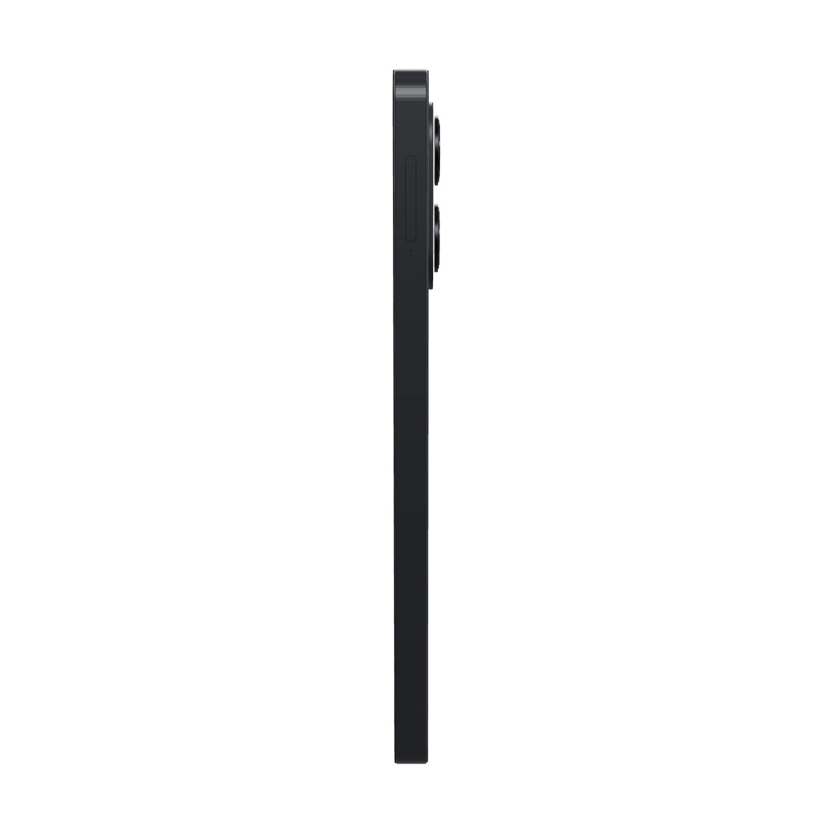 Xiaomi Redmi A7 64GB negro, vista de canto mostrando el grosor