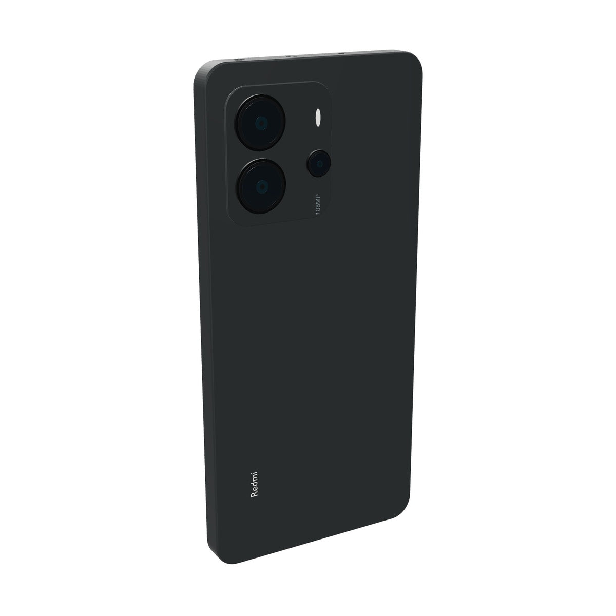 Xiaomi Redmi Note 14 128GB negro, vista en ángulo de tres cuartos