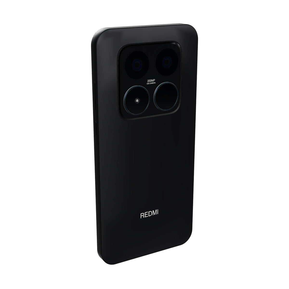 Xiaomi Redmi Note 15 Pro 4G 512GB negro, vista en ángulo de tres cuartos